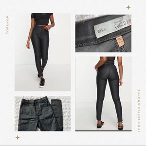 TOPSHOP Joni faux leather pants